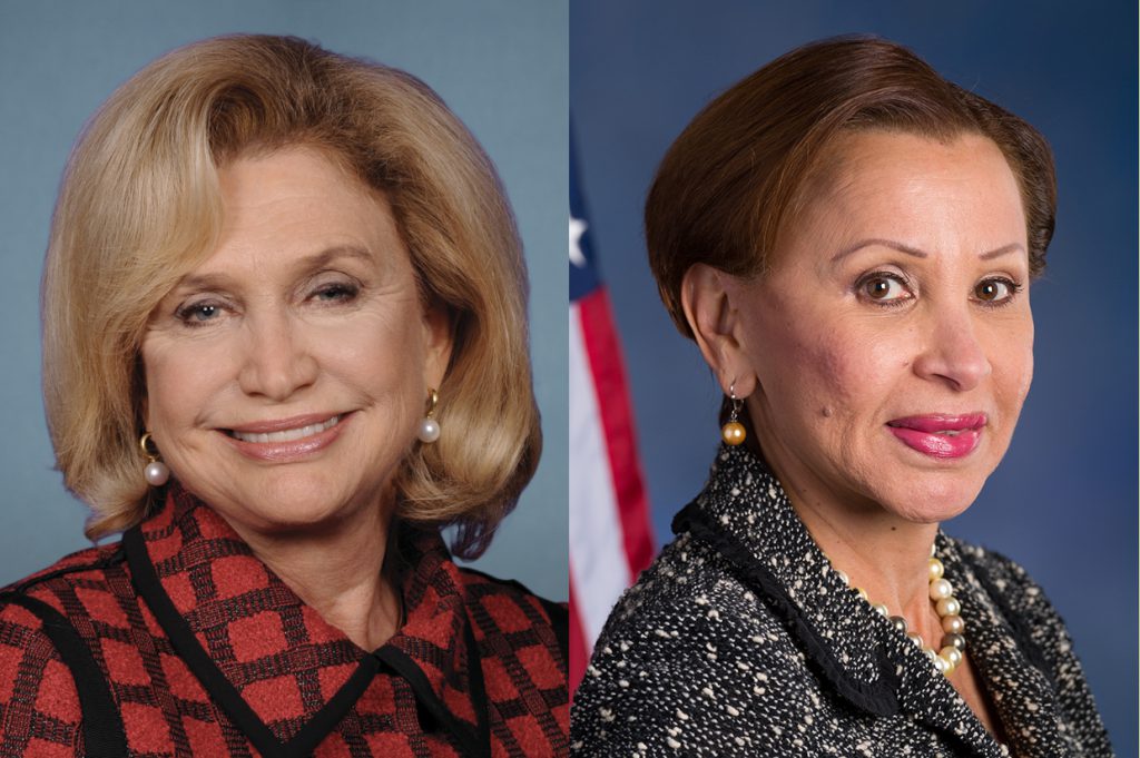 U.S. Reps. Carolyn Maloney (left) and Nydia Velázquez. Photos courtesy of the offices of Maloney and Velázquez