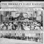 The Sittig Christmas Tree Society’s yearly celebrations, held in large Brooklyn theaters, attracted thousands of working-class children and their families in the early part of the 20th century. Images courtesy of Brooklyn Public Library/Brooklyn Daily Eagle
