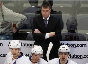 The New York Islanders fired head coach Jack Capuano on Tuesday in his seventh season. He'll be replaced on an interim basis by assistant coach Doug Weight. AP Photo/David Zalubowski