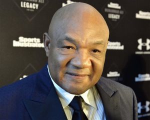 Boxing legend George Foreman celebrates his birthday today. AP Photo/Timothy D. Easley
