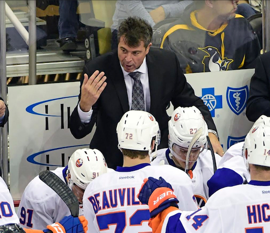 After recording the second-most coaching wins in Islander history, Jack Capuano was fired Tuesday due to the team’s inability to build on last season’s breakthrough campaign. AP photo by Fred Vuich