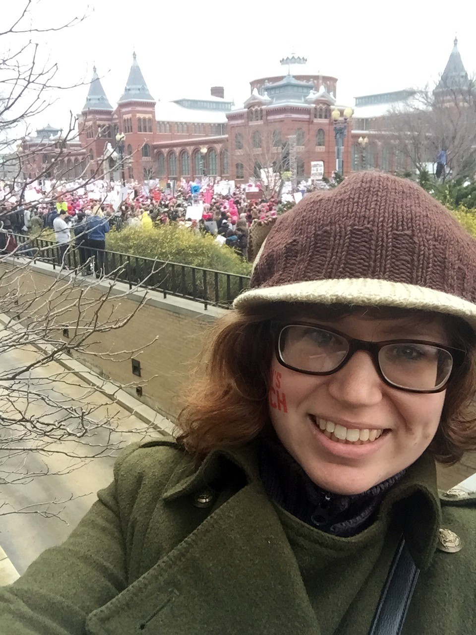 Brooklyn resident Melanie Closs at the Women’s March on Washington. Photo by Melanie Closs