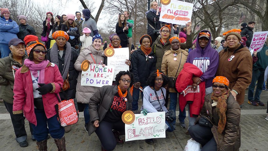 Members of the Flatbush Tenant Coalition joined the Women’s March on Washington. Photo courtesy of FTC