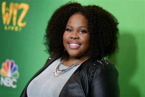 Actress Amber Riley celebrates her birthday today. Photo by Richard Shotwell/Invision/AP