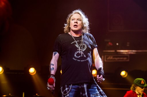 Rock legend Axl Rose celebrates his birthday today. Photo by Amy Harris/Invision/AP