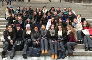 Fontbonne students pose on the steps of the Metropolitan Museum of Art after taking a guided tour of the museum’s world-renowned collection of ancient art. Photos courtesy of Fontbonne Hall Academy