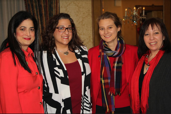 The Brooklyn Women’s Bar Association held its first-ever heart healthy event that it hopes to make an annual tradition. Pictured from left: Sara J. Gozo, president of the BWBA; Andrea Composto, immediate past president of the Women's Bar Association of the State of New York (WBASNY); Greta Kolcon, vice president of WBASNY; and Karen Emma. Eagle photos by Mario Belluomo
