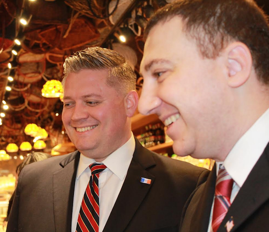 Former state senator David Storobin (right) says City Council candidate Liam McCabe “is ready to fight for and protect his constituents.” Photo courtesy of McCabe campaign