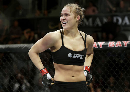 MMA fighter Ronda Rousey celebrates her birthday today. AP Photo/Isaac Brekken, File