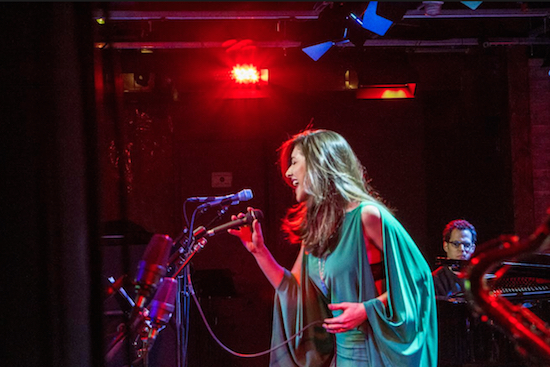 Award-winning vocalist and Croatian-American jazz singer Thana Alexa sings at a recent show. Alexa will be performing on Friday at Kingsborough Community College, as part of On Stage at Kingsborough’s “Ella!” Photos by Salvatore Corso