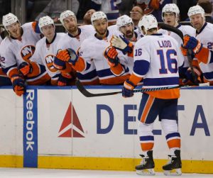 Andrew Ladd continued his second half surge and boosted the Islanders’ playoff hopes by scoring the game-winning goal Wednesday night at Madison Square Garden. AP photo