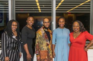 Paula Edgar (right) and the Metropolitan Black Bar Association hosted an event titled, “Black Women Lawyers: Lessons in Leadership.” Panelists pictured from left included: Patricia Gatling, Erica Edwards-O’Neal, Michele Coleman Mayes, LaTanya Langley and Paula Edgar (not pictured is Taa Grays). Eagle photos by Rob Abruzzese