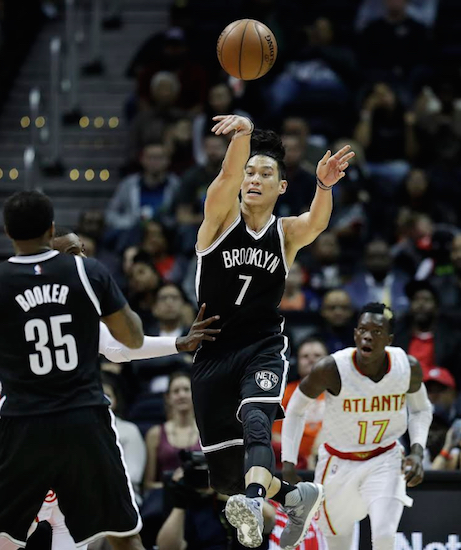 Jeremy Lin was just off the mark with his game-tying 3-point attempt in Atlanta Wednesday night, leaving the Nets to lament a lost opportunity in their bid for their first back-to-back wins since last March. AP photo