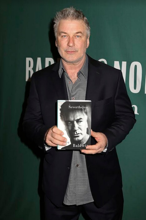 Actor and author Alec Baldwin appeared at Barnes & Noble Union Square to sign copies of his new book "Nevertheless: A Memoir" on Tuesday, April 4, in Manhattan.  Photo by Greg Allen/Invision/AP