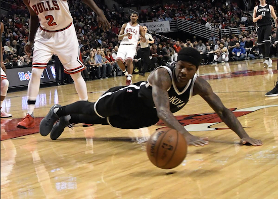 Archie Goodwin scored 20 points, but he and the rest of the short-handed Nets were no match for the playoff-bound Bulls in Chicago on Wednesday night. AP Photo by David Banks