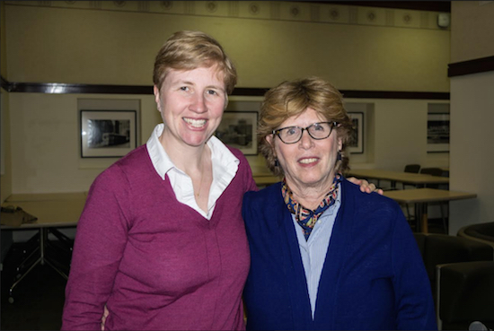 Brooklyn Law School professors Susan Hazeldean and Elizabeth Schneider spoke about how President Donald Trump’s policies have affected women and called it a “war on gender” during a recent Legal Lunch that took place at the school last Tuesday. Eagle photo by Rob Abruzzese