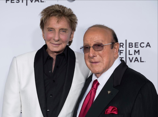 Barry Manilow, left, and Clive Davis attend the world premiere of "Clive Davis: The Soundtrack of Our Lives" at Radio City Music Hall during the 2017 Tribeca Film Festival on Wednesday, April 19 in New York. Davis, 85, said it was a dream come true to launch the film at Radio City Music Hall since he grew up in Brooklyn and didn't visit Manhattan until he was 13. Photo by Charles Sykes/Invision/AP