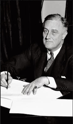 FDR signing Beer Bill (Cullen‐Harrison Act) in 1933. AP Photo