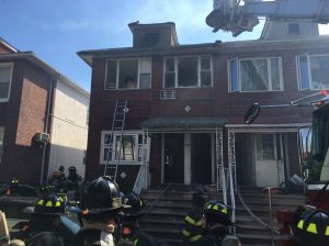 Roughly 140 firefighters and EMTs responded to 2062 61st St. in Borough Park on Friday after a three alarm fire broke out. Photo courtesy of FDNY