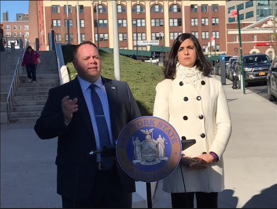 Assemblymembers Nicole Malliotakis and Ron Castorina, Jr. lost their fight over the city’s IDNYC policy. Photo courtesy of Malliotakis’ office