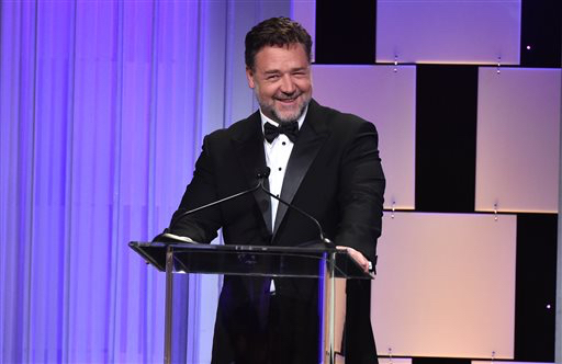 Actor Russell Crowe celebrates his birthday today. Photo by Jordan Strauss/Invision/AP