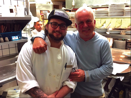 Executive Chef Zack Stapelman (L) with Chadwick’s co‐owner Steven Oliver in the restaurant’s kitchen. Eagle photos by John Alexander