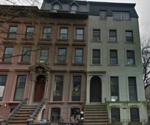 A 36-year-old man from Crown Heights was indicted on Tuesday for allegedly stealing this 10-bedroom landmarked mansion located at 176 Washington Park in Fort Greene and attempting to steal five others. © Google Maps 2017
