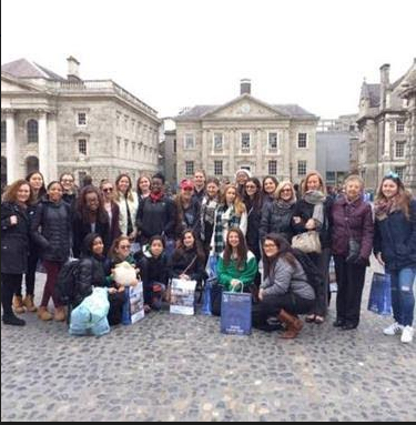 The students loved touring the campus of Trinity College in Dublin. Photo courtesy of Bishop Kearney High School