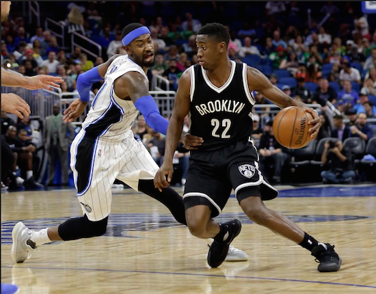 Whether he was helping out in the Nets’ injury-riddled backcourt or playing small forward, Caris LeVert made tremendous strides during his rookie season here in Brooklyn. AP Photo by John Raoux