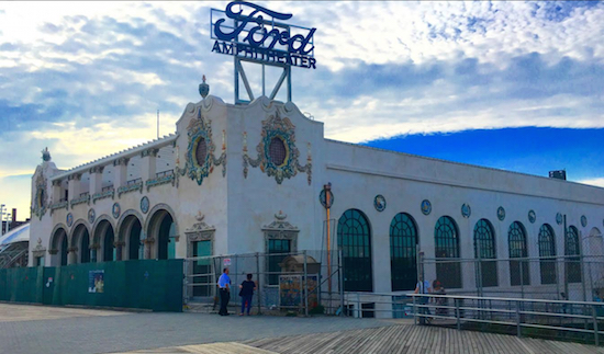 This is Childs Restaurant, which is part of Ford Amphitheater at Coney Island Boardwalk. Eagle photos by Lore Croghan