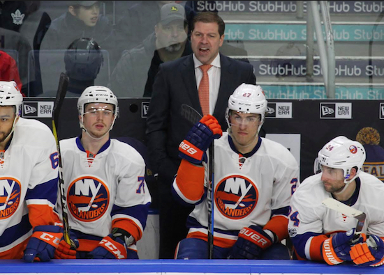 No longer the interim, Doug Weight has assumed full head coaching duties for the New York Islanders as they prepare for what will be a critical third season here in Brooklyn. AP Photo by Jeffrey T. Barnes