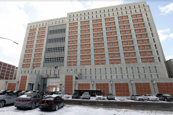 In this Jan. 8, 2017 file photo, the Metropolitan Detention Center in Brooklyn is shown. Three male federal prison guards have been arrested on charges they sexually abused female prisoners at the facility. AP Photo/Kathy Willens, File