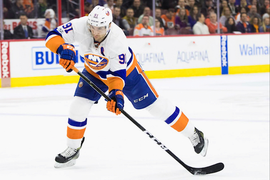 Islanders captain John Tavares will likely begin contract extension talks with general manager Garth Snow later this month. AP photo
