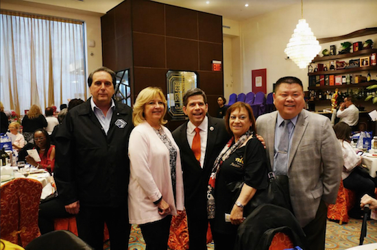 From left: NIA President Michael Bove, NIA CEO Mary Anne Cino, Councilmember Vincent Gentile, NIA Executive Director Rosa Casella and Louis Lin attend the event. Eagle photos by Arthur De Gaeta