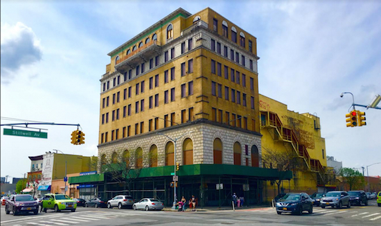 The Shore Theater, on this prominent Coney Island corner, is in need of a fix-up. Eagle photo by Lore Croghan