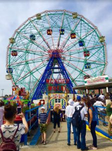 People love to photograph Coney Island icons — especially the Wonder Wheel. Eagle photos by Lore Croghan
