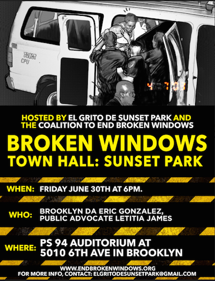 The town hall, organized by the group El Grito de Sunset Park, is expected to feature a lively discussion on police-community relations. Photo courtesy of El Grito de Sunset Park