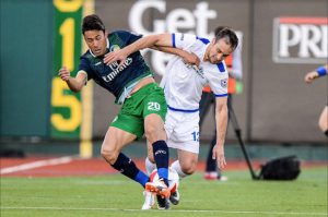 The Cosmos lost 4-2 to Edmonton FC on Wednesday night at MCU Park. With the defeat, the team’s seven-game NASL unbeaten streak came to an end. Photos courtesy of the New York Cosmos