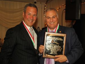 The Columbian Lawyers Association of Brooklyn honored outgoing president Dean Delianites (pictured right with Steve Bamundo) during its annual dinner dance on Friday. Eagle photos by Mario Belluomo