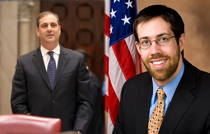 State Sen. Andrew J. Lanza (left) and state Sen. Daniel Squadron. Photos courtesy of the Offices of Lanza and Squadron