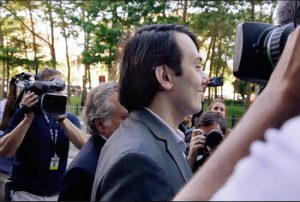 Martin Shkreli, the former pharmaceutical CEO who became a pariah after raising the cost of a life-saving drug 5,000 percent, arrives at federal court in Brooklyn for jury selection in his trial on Monday. AP Photo/Richard Drew