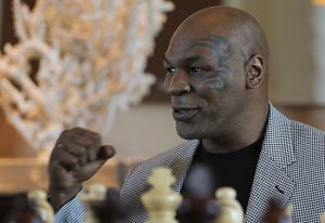 Boxer Mike Tyson celebrates his birthday today. AP Photo by Kamran Jebreili