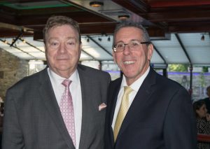 President Stephen A. Spinelli (right) and the Bay Ridge Lawyers Association hosted Surrogate Court Judge Robert J. Gigante during their monthly CLE meeting last Wednesday. Eagle photos by Rob Abruzzese