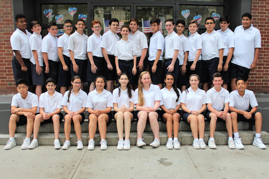 Seniors at St. Anselm Catholic Academy are ready to graduate and head off to high school. Photo courtesy of John Quaglione