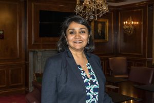 Hemalee Patel, a trustee at the Brooklyn Bar Association, was raised by immigrant parents with a strong belief in education. Today, she is hoping to serve as a role model to her own children and to fellow Indian-Americans by becoming a judge in Brooklyn’s civil court. Eagle photo by Rob Abruzzese