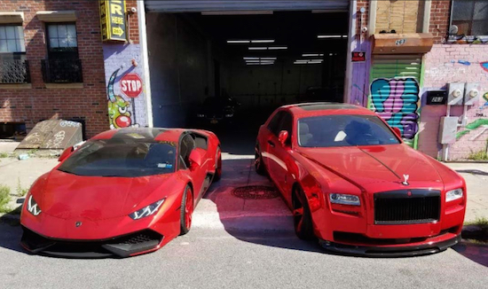 Two of the luxury cars that were allegedly paid for by the proceeds of the nearly million-dollar heroin ring. Photos courtesy of U.S. Attorney’s Office