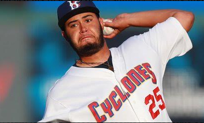 Jose Carlos Medina finally notched his first win of the summer Tuesday night with a six-inning gem against arch rival Staten Island at Coney Island’s MCU Park. Photo courtesy of the Brooklyn Cyclones