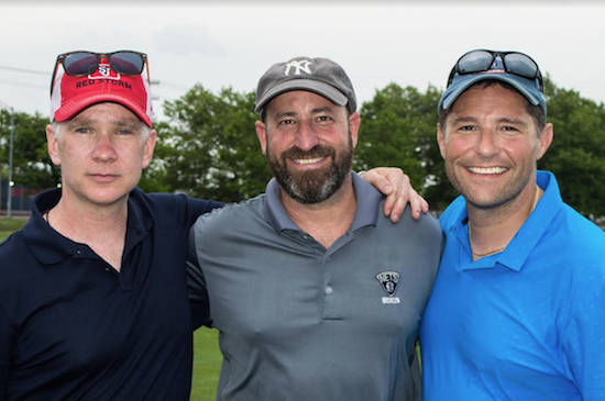 On Thursday, the Kings County Criminal Bar Association hosted its first annual golf outing, which helped the organization raise money for various charities and its scholarship fund. Pictured from left: Christopher Wright, executive vice president; Paul Hirsch, organizer; and President Michael V. Cibella. Eagle photos by Rob Abruzzese