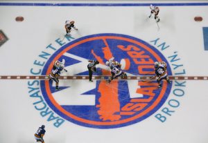 The Islanders, tenants of Downtown’s Barclays Center since 2015, may be on their way to Belmont Park as reports indicate that they are preparing a Request for Proposal for the land adjacent to the Elmont, N.Y., racing facility. AP Photo by Bryan R. Smith