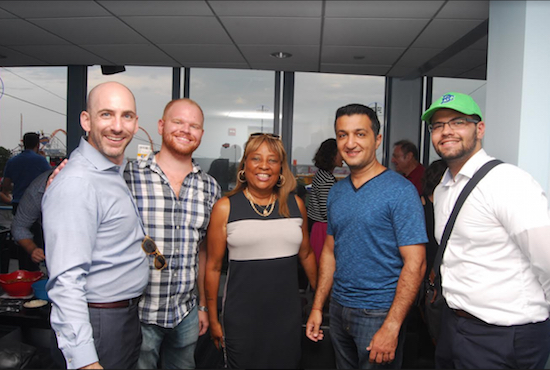 From left: BCC President and CEO Andrew Hoan; Young BK Professionals Committee Chairman Jonathan Judge; Assemblymember Pamela Harris; and Founder of Unplugged Influence Raphael Mavi. Eagle photos by Arthur De Gaeta